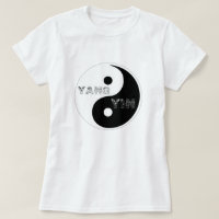 Symbole circulaire Taijitu Yin et Yang sur blanc