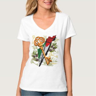 T-shirt Symbole clé palestinien du droit au retour