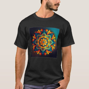 T-shirt Symbole coloré des femmes de Mandala