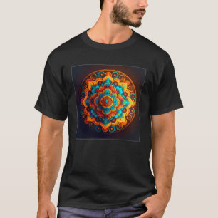 T-shirt Symbole coloré des femmes de Mandala
