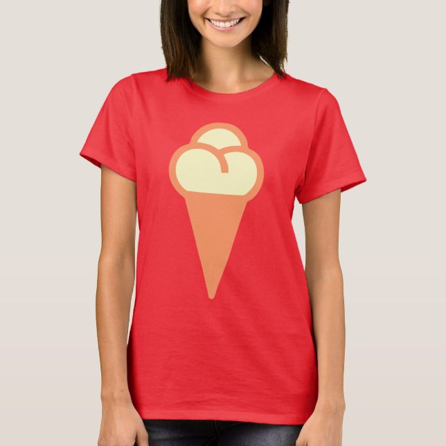 T-shirt Symbole cône Icecream (Devant)