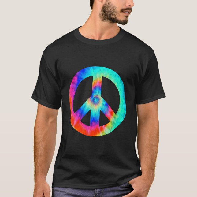 T-shirt SYMBOLE cool DE LA Paix Teinture Pour Garçons Et F (Devant)