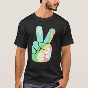 T-shirt SYMBOLE cool RÉtro Vintage DE LA Paix Hommes Hippi