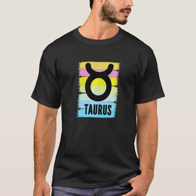 T-shirt Symbole cool Taurus Astrologie Tarot Horoscopes Bi (Devant)