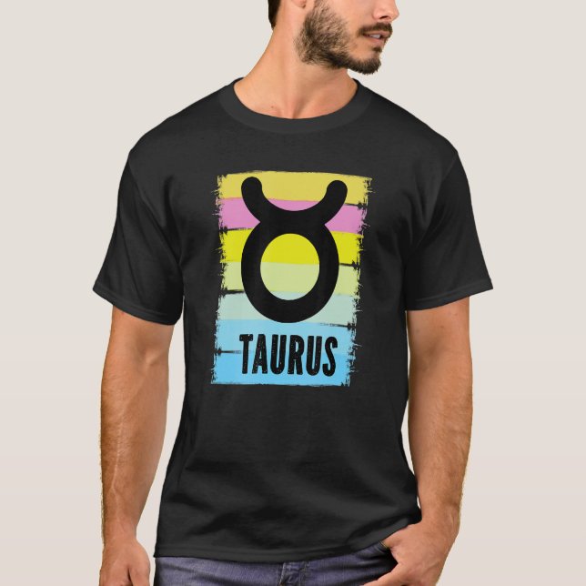 T-shirt Symbole cool Taurus Astrologie Tarot Horoscopes Bi (Devant)