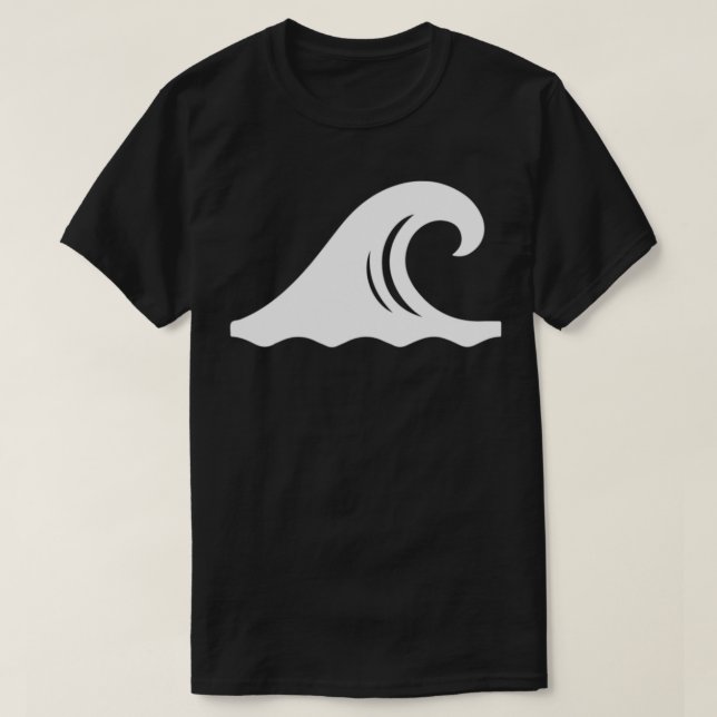 T-shirt Symbole cool Vagues Surfer Surf de surf Côte B (Design devant)