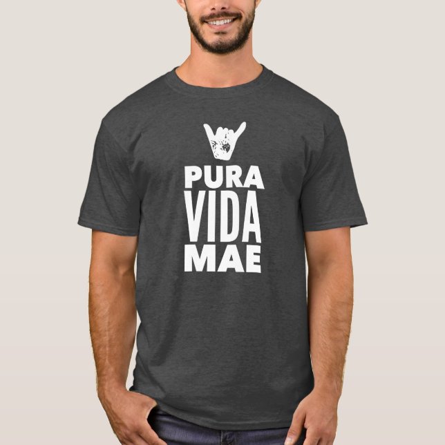 T-shirt SYMBOLE Costa Rica Pura Vida Mae Shaka (Devant)