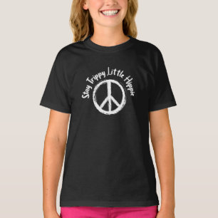 T-shirt SYMBOLE cravate-Dye Paix Stay Trippy Little Hippie