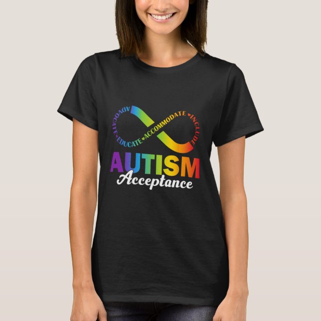 T-shirt Symbole d'acceptation de la sensibilisation sur l' (Devant)