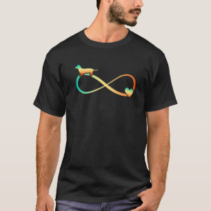 T-shirt Symbole Dachshund Infinite Love Heart Infinity Vin