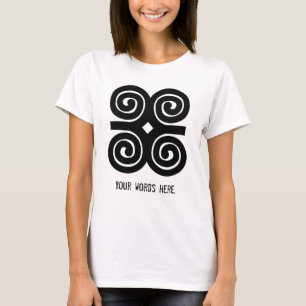 T-shirt Symbole d'Adinkra d'humilité de la force de