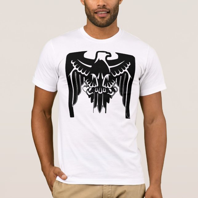 T-shirt Symbole d'aigle personnalisable Armoiries (Devant)