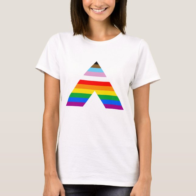 T-SHIRT SYMBOLE D'ALLIANCE LGBTQ POC (Devant)