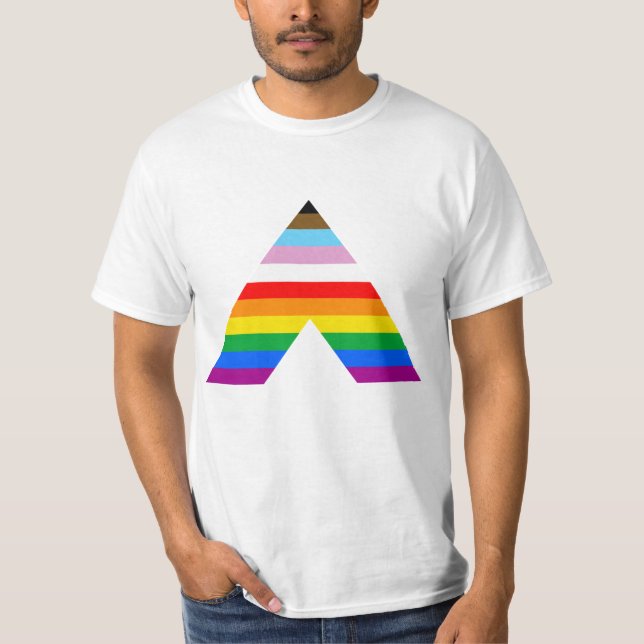 T-SHIRT SYMBOLE D'ALLIÉ LGBTQ POC (Devant)