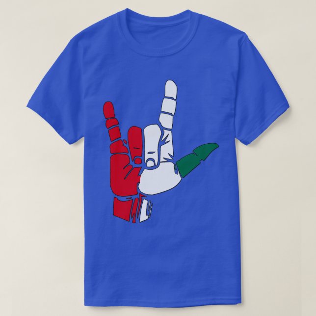T-shirt Symbole d'amour avec Drapeau du Mexique (Design devant)