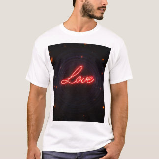 T-SHIRT SYMBOLE D'AMOUR DE NEON