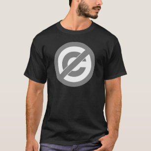T-shirt Symbole d'Anti-Copyright de public domain