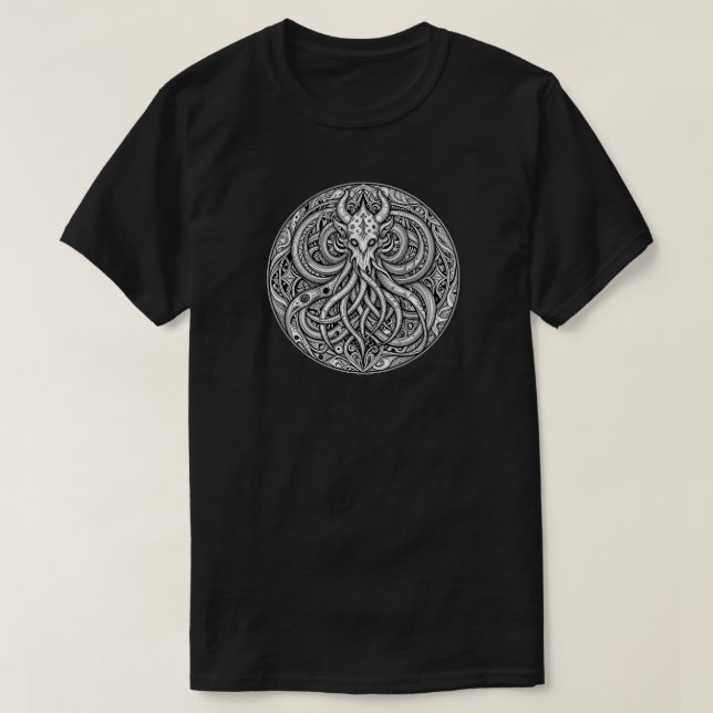 T-shirt Symbole d'art nécronomicon Cthulhu Azathoth (Design devant)