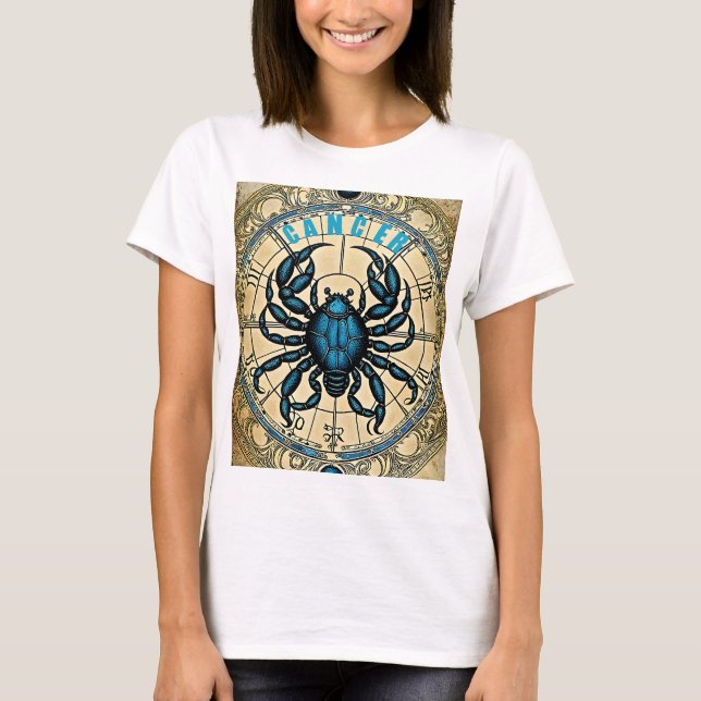 T-shirt Symbole d'astrologie du cancer (Devant)