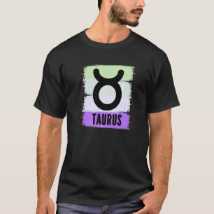 T-shirt Symbole d'Astrologie Reine Taurus Né En Mai Bi Avr