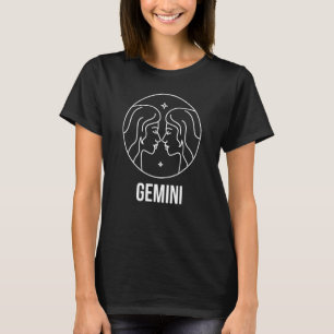 T-shirt SYMBOLE D'Astrologie Zodiaque Horoscope Gemini