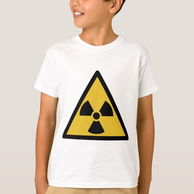 T-shirt Symbole d'avertissement de rayonnement (danger rad (Devant)