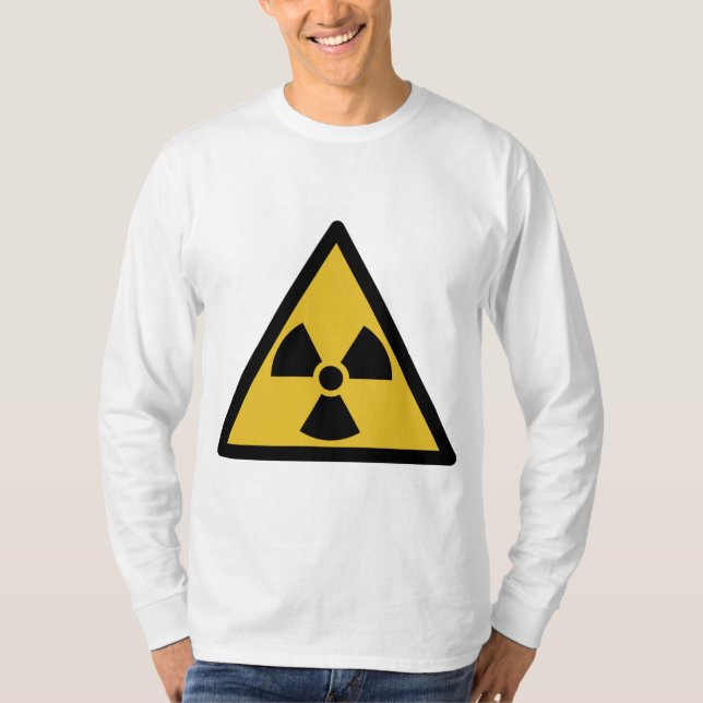 T-shirt Symbole d'avertissement de rayonnement (danger rad (Devant)