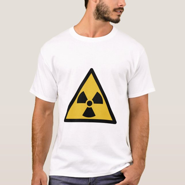 T-shirt Symbole d'avertissement de rayonnement (danger rad (Devant)