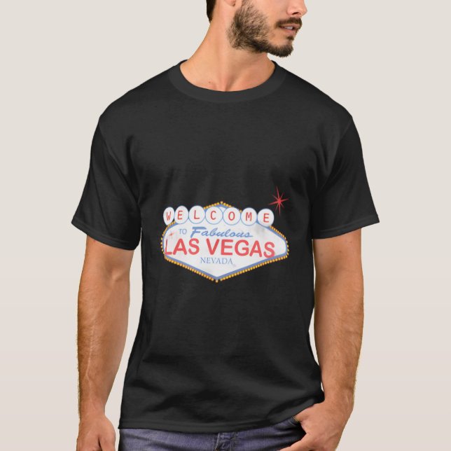 T-shirt Symbole De Bienvenue À Las Vegas (Devant)