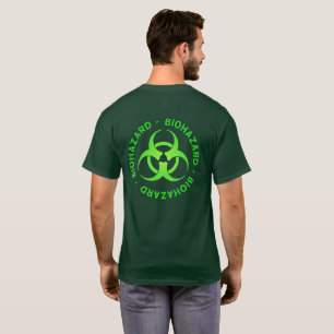 T-shirt Symbole de bioaléa vert (rétro-impression)
