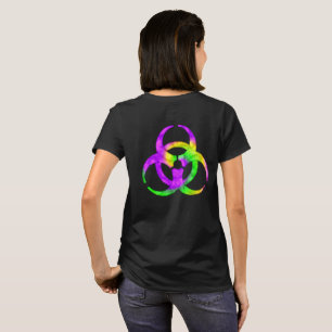 T-shirt Symbole de biodanger de la spirale acide (rétro-e