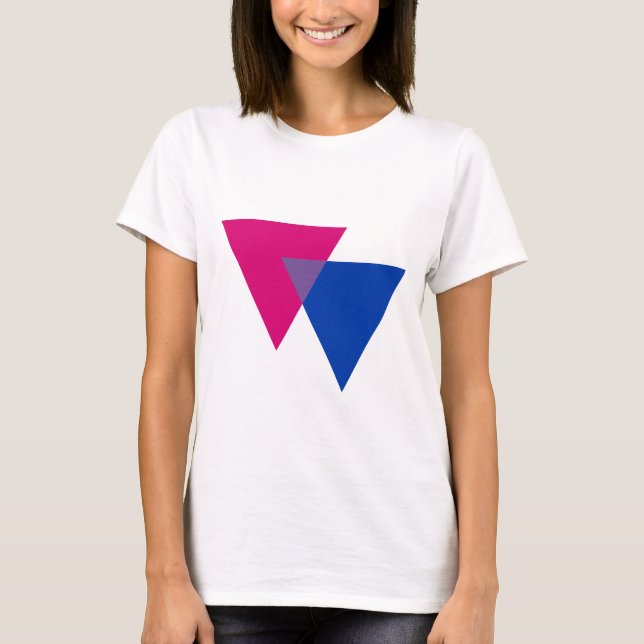 T-shirt Symbole de bisexualité (Devant)