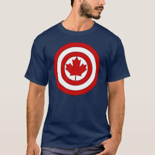 T-shirt Symbole de bouclier de capitaine Canada
