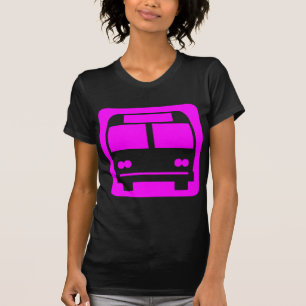 T-shirt Symbole de bus - Magenta