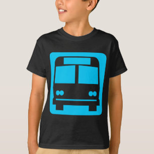 T-shirt Symbole de bus - Sky Blue