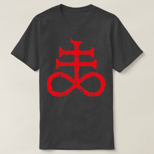 T-shirt Symbole de croix satanique de Brimstone (Design devant)