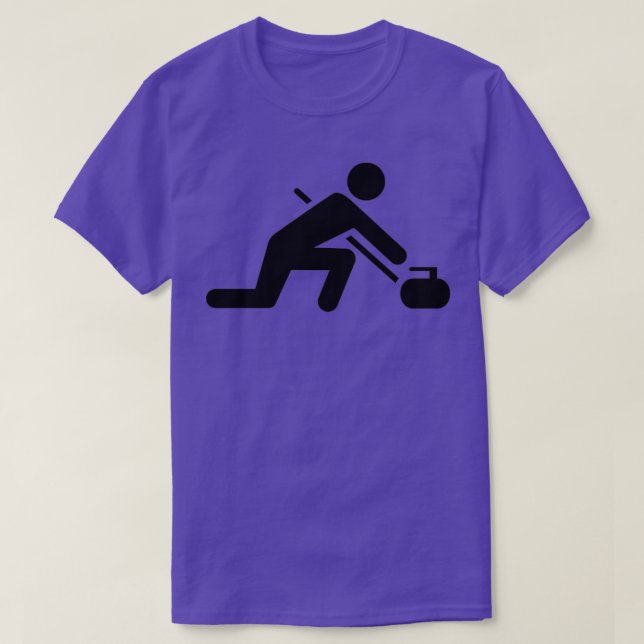 T-shirt Symbole de curling (Design devant)