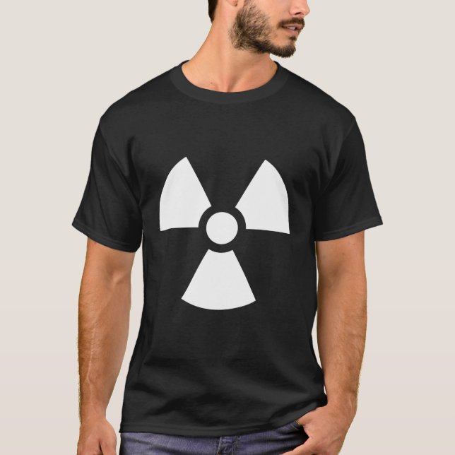 T-shirt Symbole de danger de radiation (Devant)