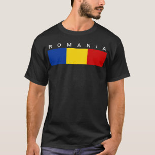 T-shirt Symbole de drapeau de pays de la Roumanie long