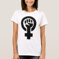 Symbole de féministe de puissance de fille