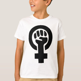 T-shirt Symbole de féministe de puissance de fille