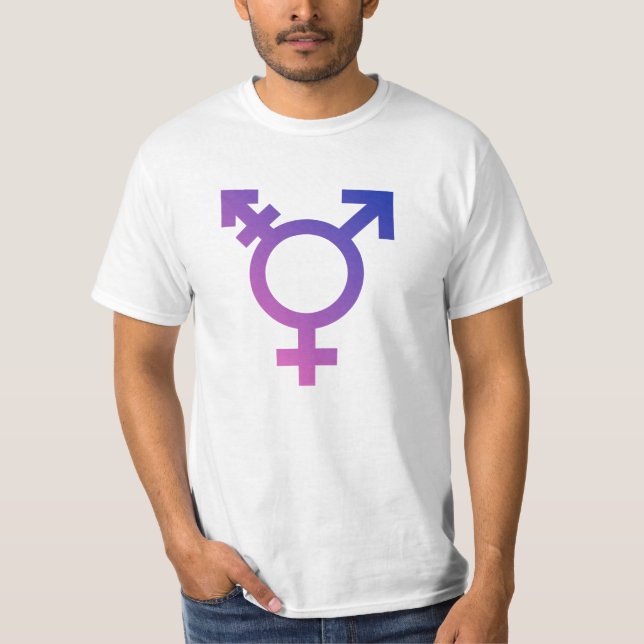 T-shirt Symbole de fierté trans (Devant)