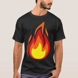 T-shirt Symbole de flamme d'incendie