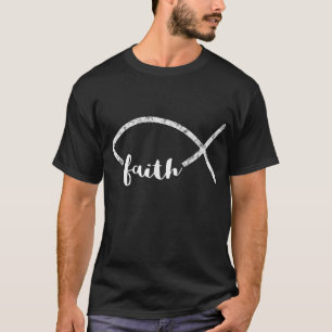 T-shirt Symbole de foi chrétienne Jésus Fish Ichthy Emblem