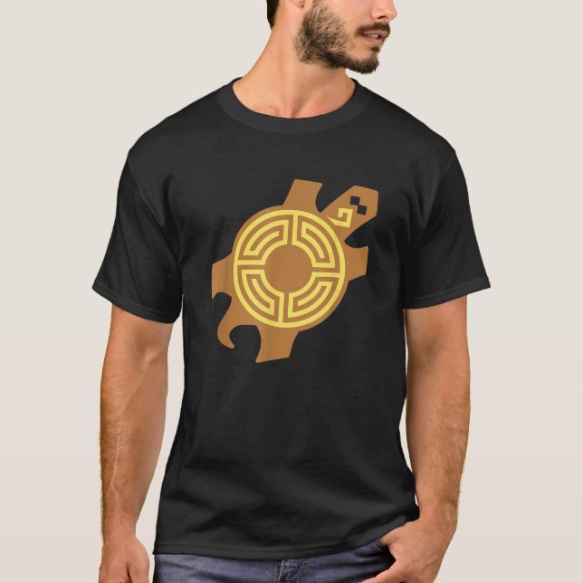 T-shirt Symbole de force amérindienne de Turtle Hopi (Devant)