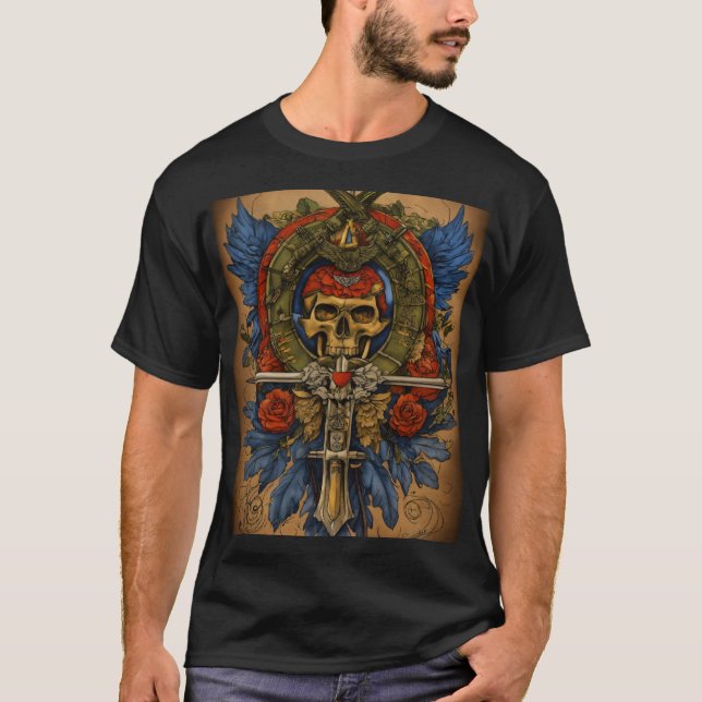T-shirt Symbole de force, de prospérité et de sagesse (Devant)