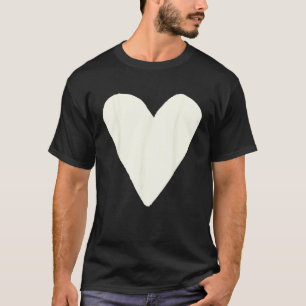 T-shirt Symbole de forme de cœur Amour Bienveillance Paix