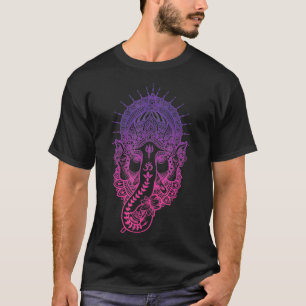 T-shirt Symbole de Ganesh Yoga Hindou Eléphant Hommes Femm