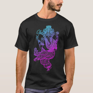 T-shirt Symbole de Ganesh Yoga Hindou Eléphant Hommes Femm