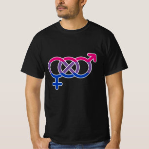 T-shirt Symbole de genre bisexuel